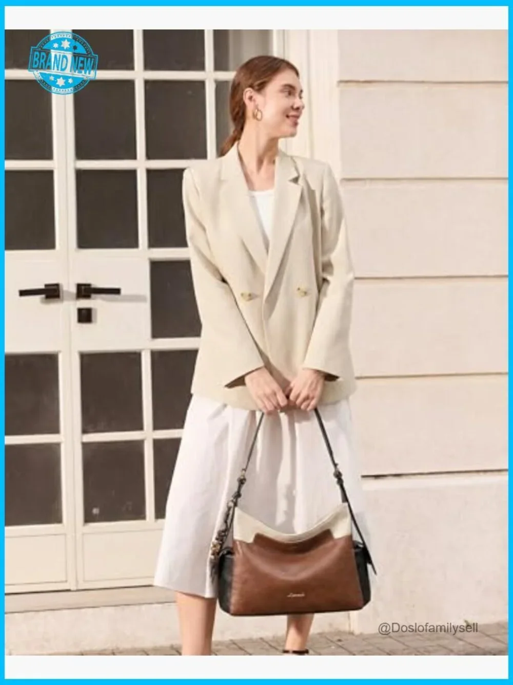 Faux Leather Hobo Bag with Tassel Charm - Spacious Crossbody Shoulder Handbag,